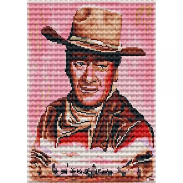14ct Full cross stitch | Western cowboy（30x40cm） Painting By Numbers UK
