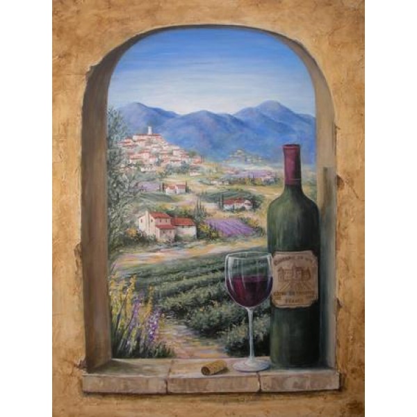 Wine and Landscape- 40*50cm Painting By Numbers UK