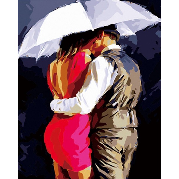 Couple embracing Painting By Numbers UK