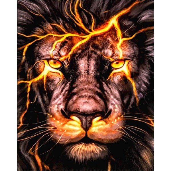 Animal lion Painting By Numbers UK