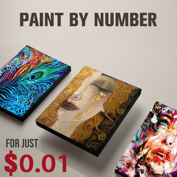 Mystery Paint By Number Kit -- 50% OFF Painting By Numbers UK