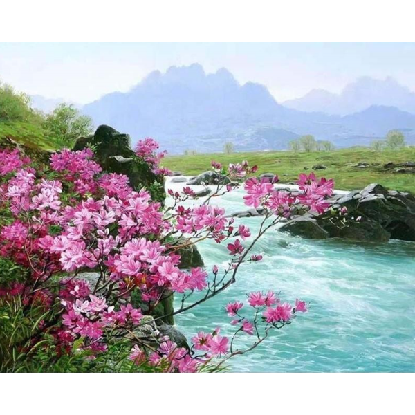  Mountain stream Painting By Numbers UK