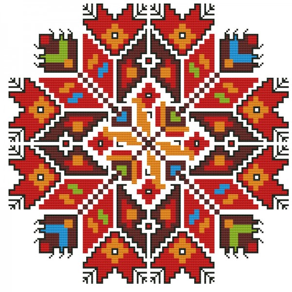 11ct cross stitch | Mandala Pattern（46x46cm） Painting By Numbers UK