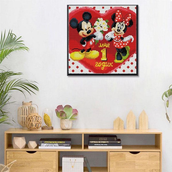 11ct cross stitch | Mickey Mouse（30x30cm） Painting By Numbers UK