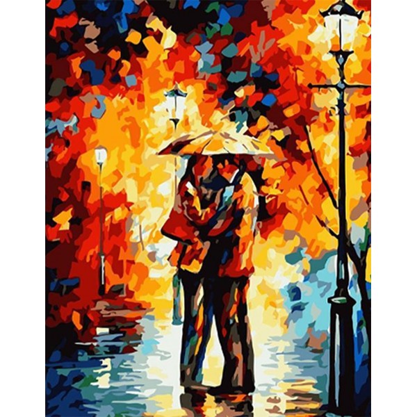 Abstract painting | Couples  (40X50cm) Painting By Numbers UK