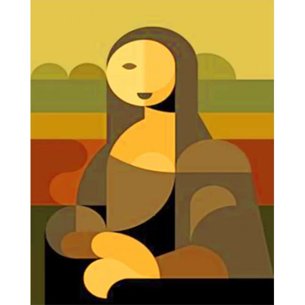 Abstract Mona Lisa (40X50cm) Painting By Numbers UK