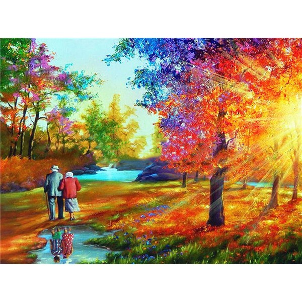 Couple- 40*50cm Painting By Numbers UK