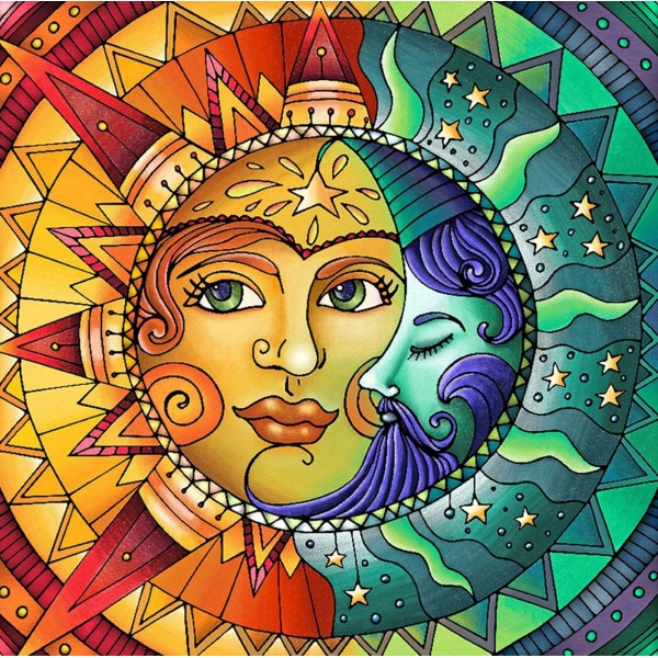 Sun and Moon Painting By Numbers UK
