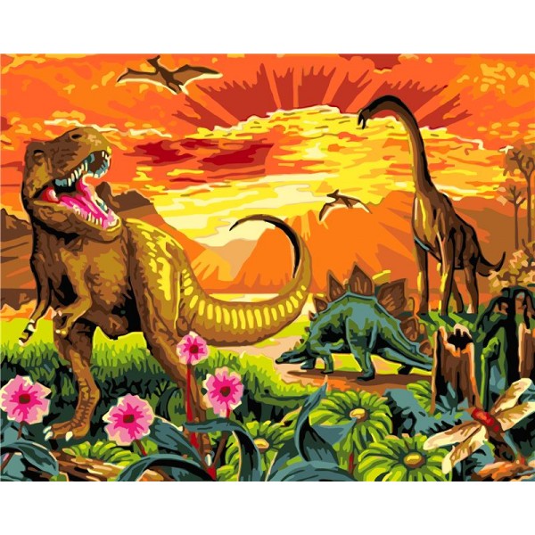 Dinosaur Painting By Numbers UK