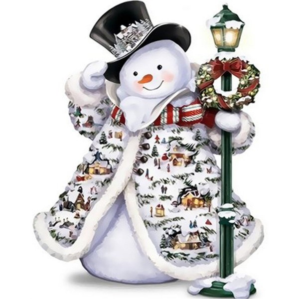 Christmas snowman Painting By Numbers UK