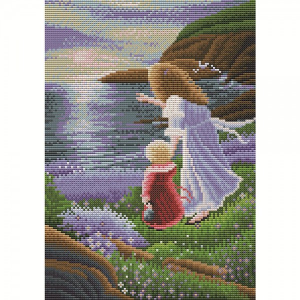 11ct Full cross stitch | Butterfly Elf（30x40cm） Painting By Numbers UK