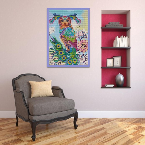 11ct Full cross stitch | Owl（30x40cm） Painting By Numbers UK