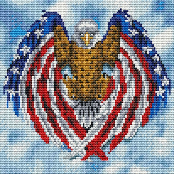11ct cross stitch | Eagle（30x30cm） Painting By Numbers UK