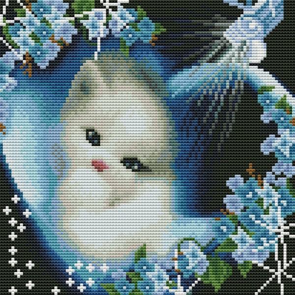 11ct cross stitch | Cat（30x30cm） Painting By Numbers UK