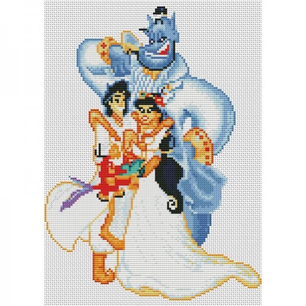 14ct cross stitch | Disney's Aladdin（40x30cm） Painting By Numbers UK