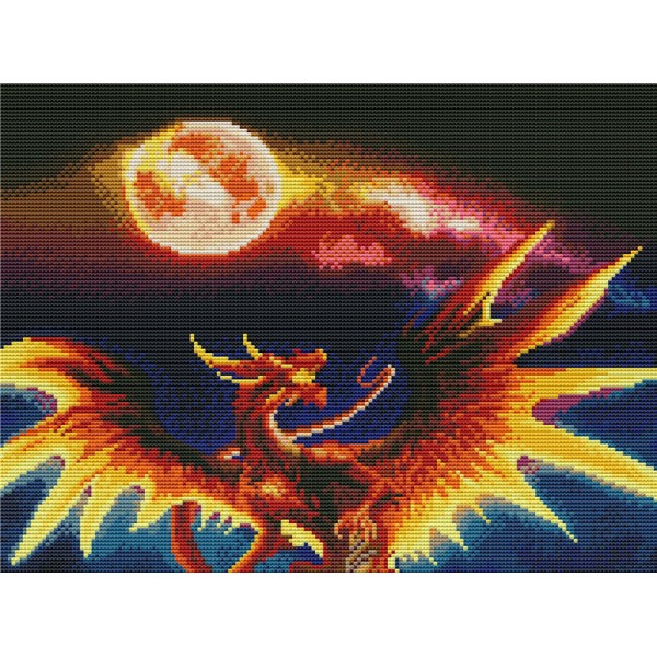 11ct cross stitch | Dragon（36x46cm） Painting By Numbers UK