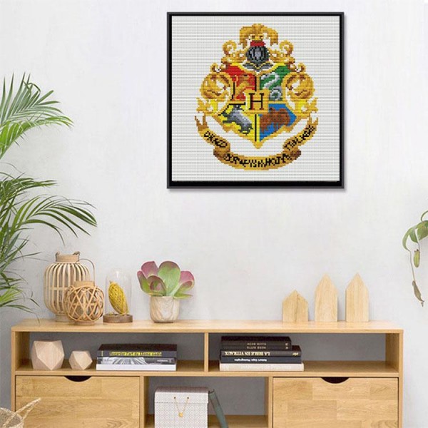 11ct cross stitch | Hogwarts（30x30cm） Painting By Numbers UK
