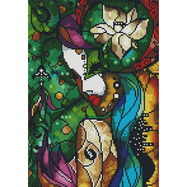 11ct Full cross stitch | fairy（30x40cm） Painting By Numbers UK
