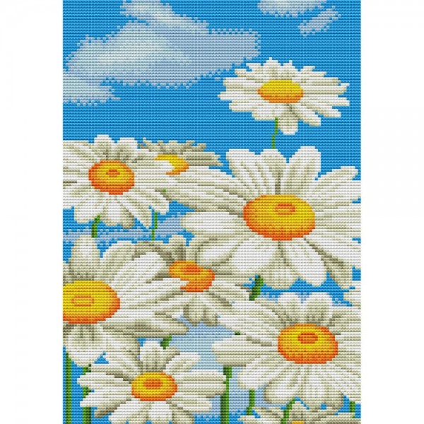 14ct Full cross stitch | Flower（30x40cm） Painting By Numbers UK