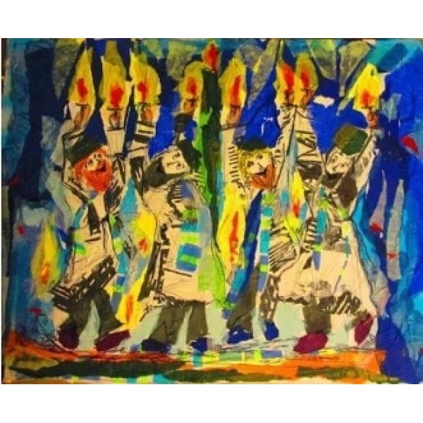 Joyous Flames  (40X50cm) Painting By Numbers UK