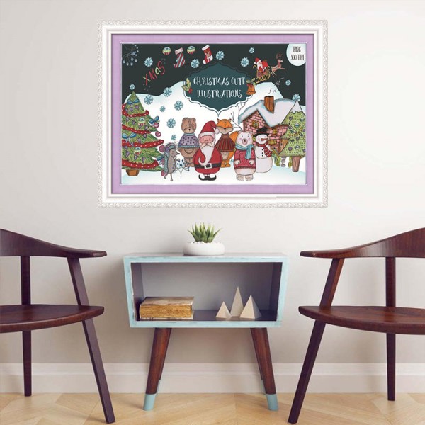 11ct cross stitch | Christmas（40x50cm） Painting By Numbers UK