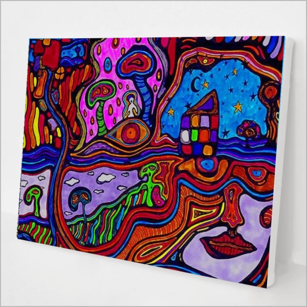 Trippy Psychedelic Art Painting By Numbers UK