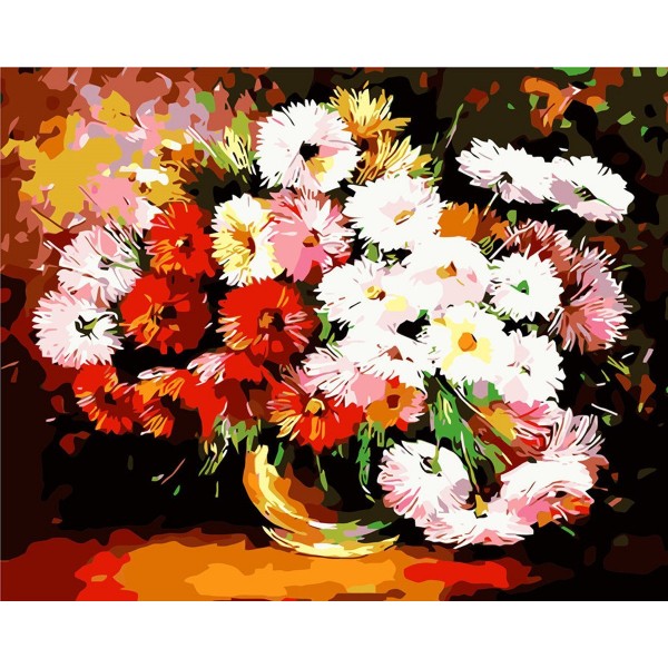 Colorful daisies Painting By Numbers UK