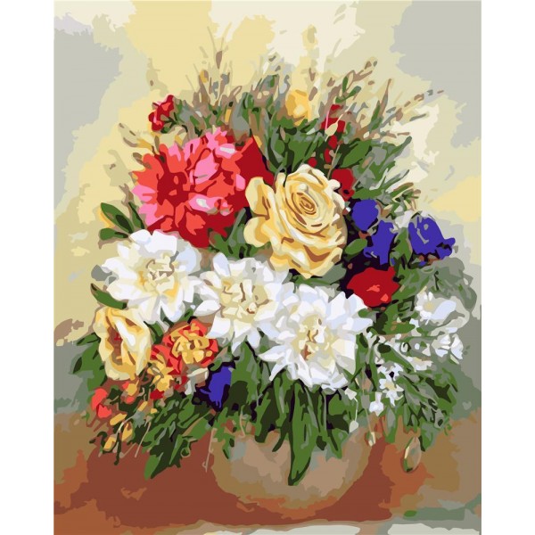  Flower D Painting By Numbers UK