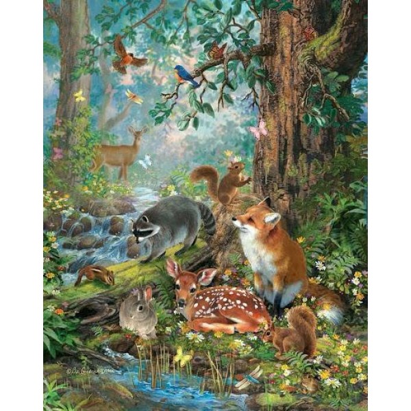 Forest Animal Party- 40*50cm Painting By Numbers UK
