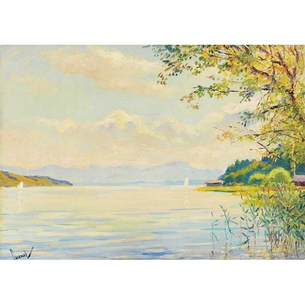 Lakeside scenery- 40*50cm Painting By Numbers UK