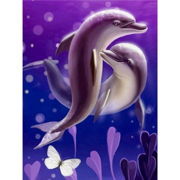 Dolphin- 40*50cm Painting By Numbers UK