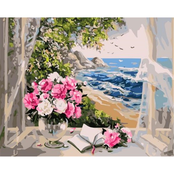 Azalea and the sea Painting By Numbers UK