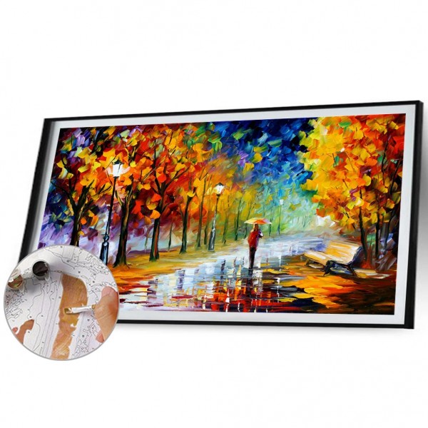 DIY Painting By Numbers-Boulevard-40*80cm Painting By Numbers UK