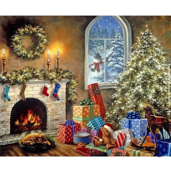 Christmas(40X50cm) Painting By Numbers UK
