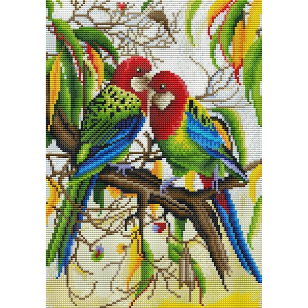 11ct Full cross stitch | bird（30x40cm） Painting By Numbers UK