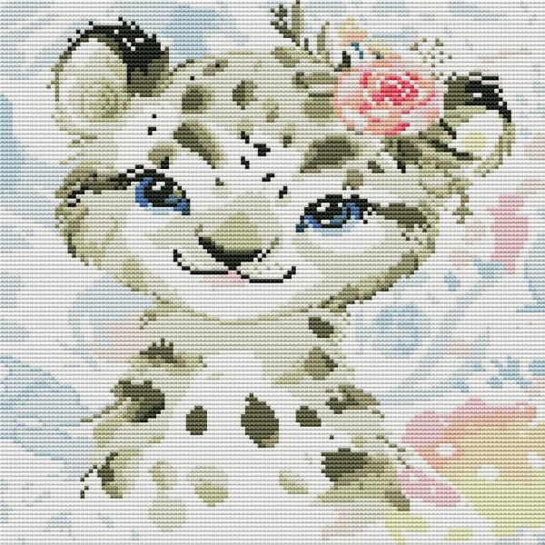11ct Full cross stitch | Tiger（36x36cm） Painting By Numbers UK