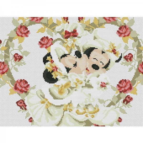 14ct cross stitch | Mickey Mouse（45x35cm） Painting By Numbers UK