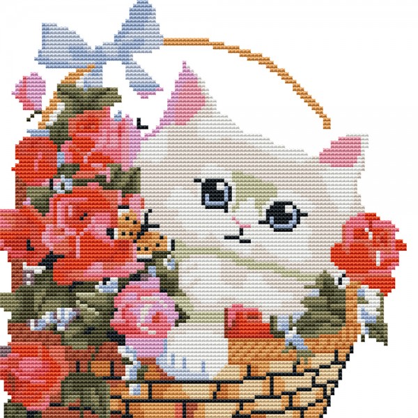14CT Counted Cross Stitch | Cat | Calico（26x26cm） Painting By Numbers UK