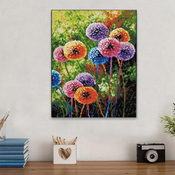 11ct Full cross stitch | Color dandelion（30x40cm） Painting By Numbers UK