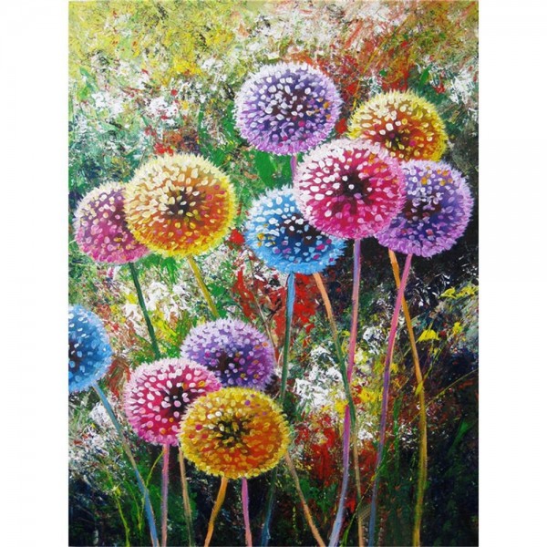 11ct Full cross stitch | Color dandelion（30x40cm） Painting By Numbers UK