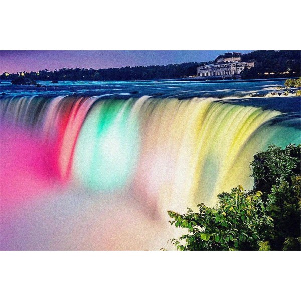 11ct Full cross stitch | Color waterfall（30x40cm） Painting By Numbers UK