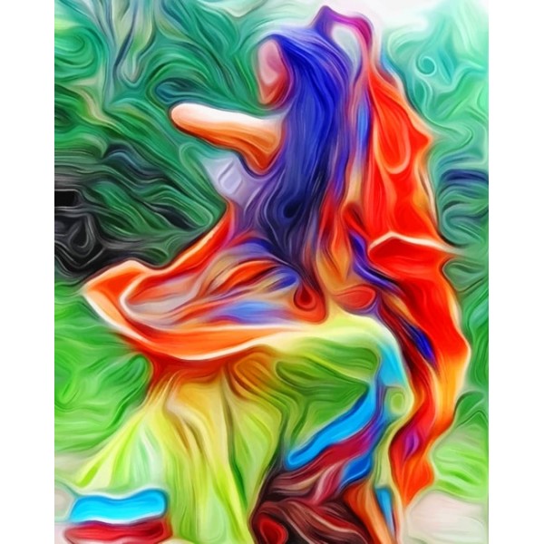 Abstract Dancer  (40X50cm) Painting By Numbers UK