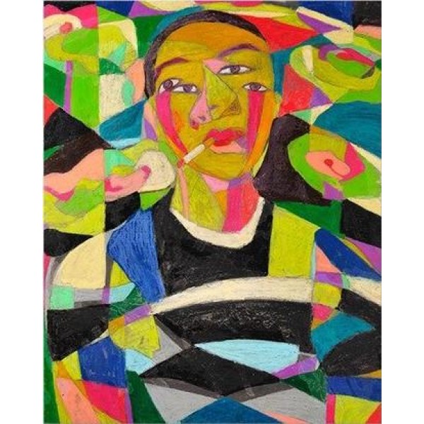 Illusion Woman Smoking (40X50cm) Painting By Numbers UK