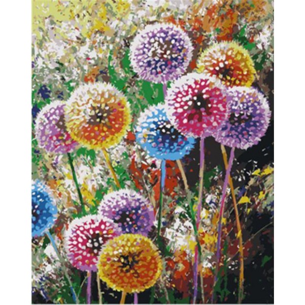 Colorful flowers- 40*50cm Painting By Numbers UK