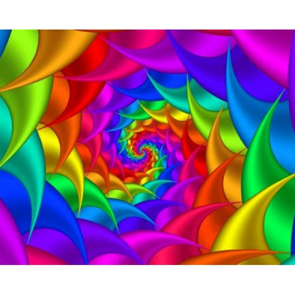 Colorful Fractal Chaos (40X50cm) Painting By Numbers UK