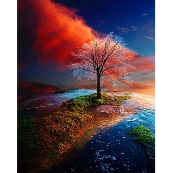 Colorful scenery Painting By Numbers UK