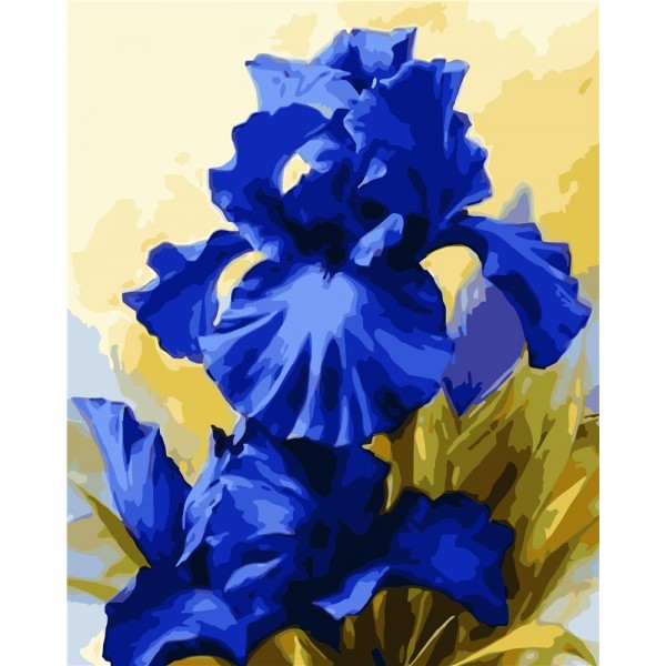 Blue flower Painting By Numbers UK