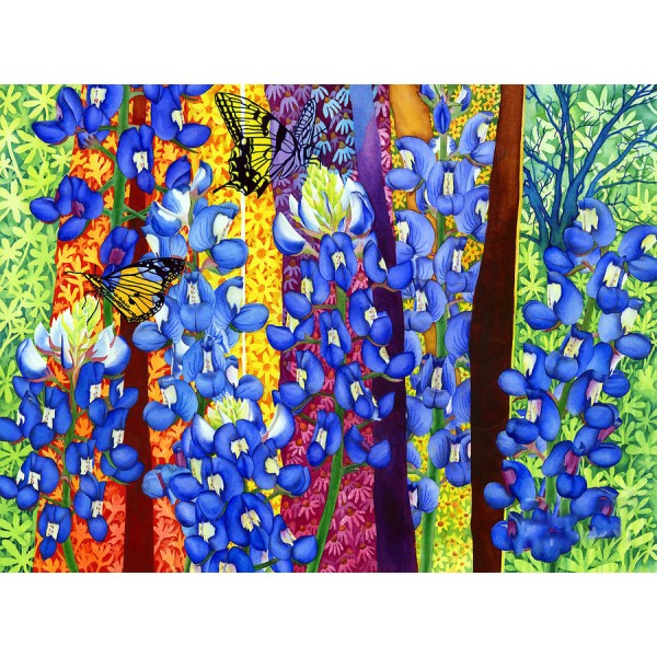 Flowers and butterflies- 40*50cm Painting By Numbers UK