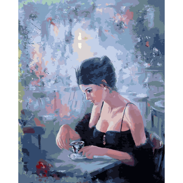 Elegant woman (40X50cm) Painting By Numbers UK