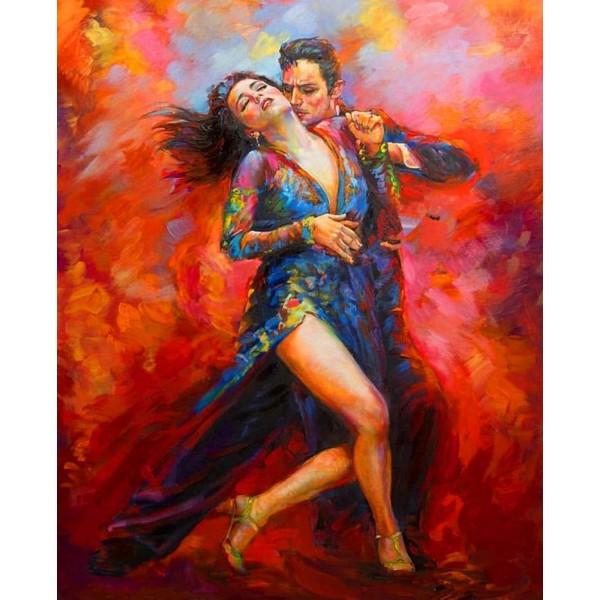 Dancing couple (40X50cm) Painting By Numbers UK